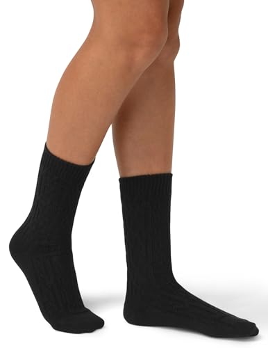 Image of HUE womens Crew Length Boot Socks, 2 Pair Pack
