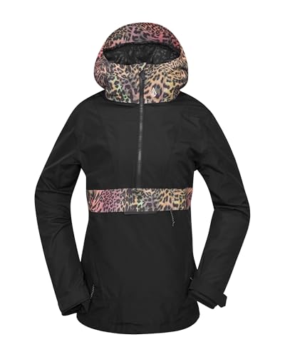Volcom Damen Ashfield Anarok Snowboard Ski Jacket Schneejacke, Schwarz S5, S