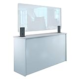 Rahmenlos für eine schlichte Optik - ACHTUNG! Kommt in 2 Lieferungen. Das Acrylglas wird AUF BEIDEN SEITEN durch eine abziehbare Folie geschützt.