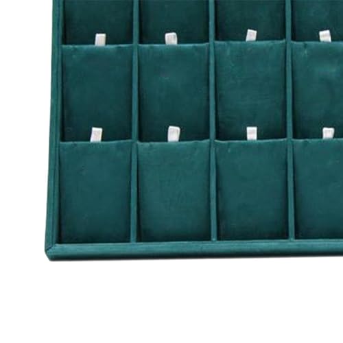 Image of Premium 12 Necklace Chain Velvet Jewelry Drawer Organizer Tray Stackable