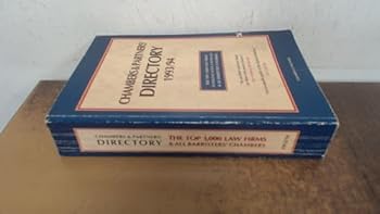 Paperback Chambers Directory of Law Firms [Unqualified] Book