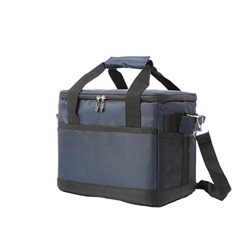 クーラーボックス 小型 10L 大型 18L 35L 68L 保温保冷 バッグ 折りたたみ式 釣り BBQ ピクニック 遠足 花火会 バーベキュー キャンプ 防水 軽量 手持ちと肩掛け 持ち運び便利 ネイビー (10L)