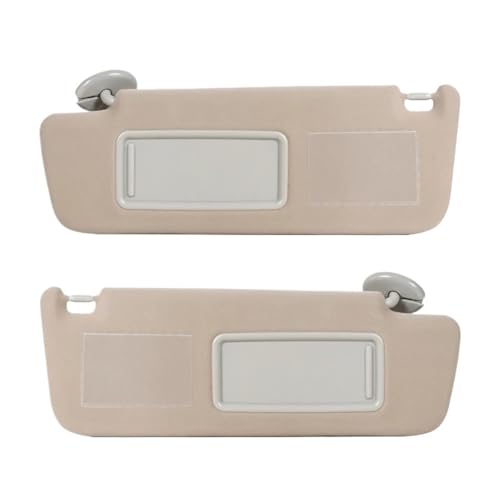 と互換性がある トヨタ ランドクルーザー J12 2002-2009/ランドクルーザー プラド LC120 2003-2009 対応サンバイザー 内装ルーフサンバイザー サンシールド サンシェード(Beige one pair)