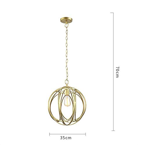 Suspension E27 rétro en fil de fer pour ampoule décorative de salon