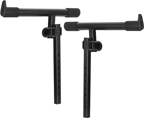 Classic Cantabile 2 Soporte de teclado KSD-400Pro MK II, altura ajustable en 7 posiciones, inclinación regulable con articulación dentada, profundidad 34 cm, soporta hasta 30 kg, color negro.