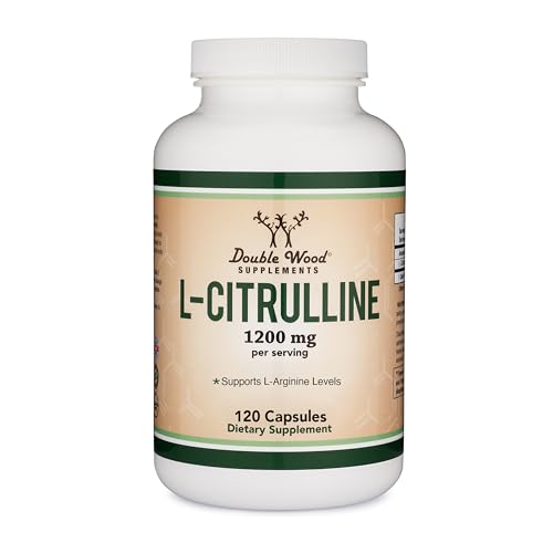 Image of L Citrulline Capsules - 99% Tested Purity - 1,200mg Per Serving for Muscle Recovery, 120 Count by Double Wood