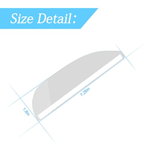 Blilo 2PCS Car Rear View Mirror Rain Visor Guard, Carbon Fiber Side Window Wind Deflectors, Waterproof Auto Deflectors & Shields Visors, Universal for Cars, Truck and SUV (Transparent) by Blilo - Used condition - Image 2