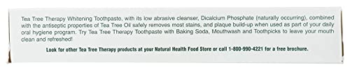 Tea Tree Therapy - Natural Whitening Toothpaste With Oil, 3 Oz (Pack Of 6) #TOP2