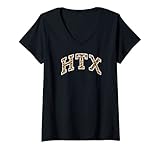 Photo Gallery donna htx houston tx athletic style design con stampa leopardata maglietta con collo a v Photo Gallery donna htx houston tx athletic style design con stampa leopardata maglietta con collo a v