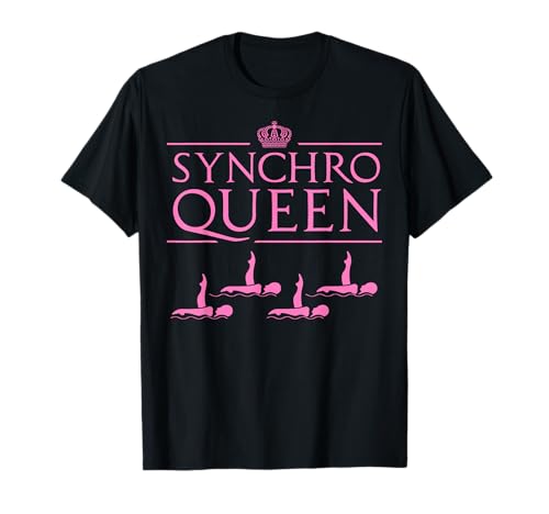 Divertente Synchro sincronizzato regalo nuotatore donna regina Maglietta