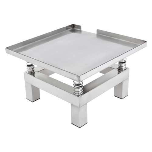 Table vibrante en béton 50 W - 3000-3600 tr/min - Plateforme de compactage de niveau d'essai jusqu'à 10 kg - Mini table vibrante en acier inoxydable