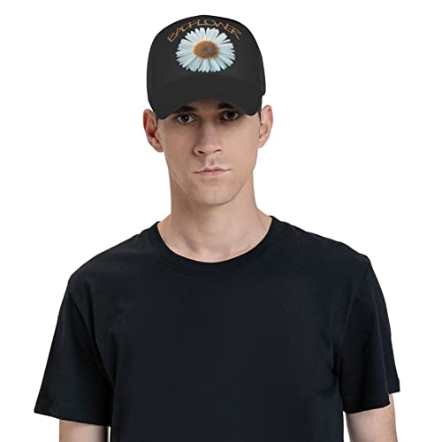 Johnjmax Badflower Flower Logo Cap Adjustable Trucker Hat For Mens And Womens Black #TOP6