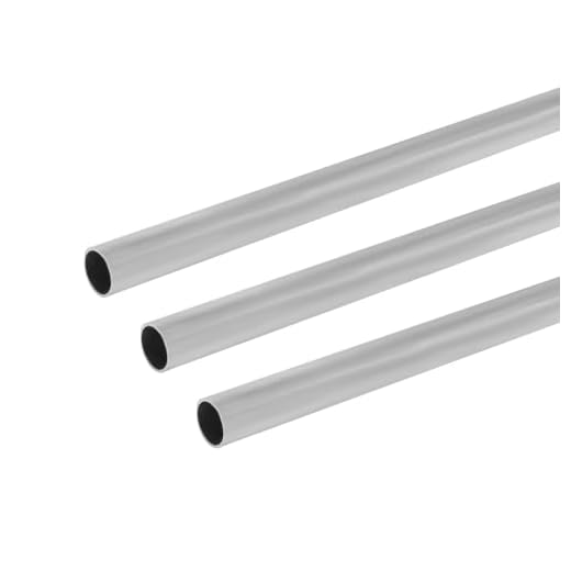 YTKavq 6061 Aluminum Tubing, 3/4" OD (19mm) x 0.04" (1mm) Wall Thickness, 12" Length Round Metal Tube Pipe Hollow Straight Tube for DIY, Industrial, Craft, Repair – 3 Pcs