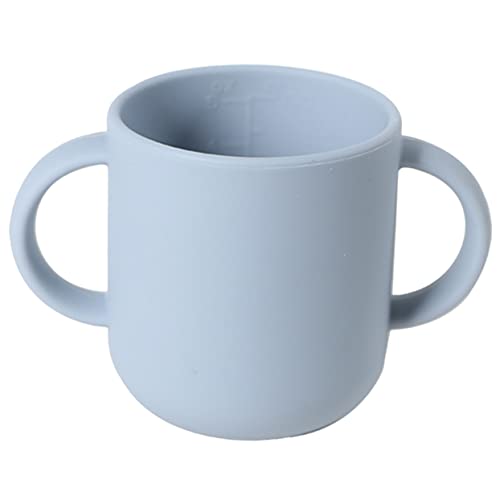 LIFKOME Copa De Entrenamiento Para Pequeños Silicona Antiderrame Vaso De Transición Para Bebés Con Asas y Diseño Ergonomico Para Aprender Beber