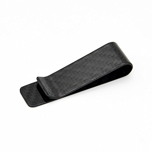 AOLVO Pinza para Billetes, Fibra de Carbono Frente Bolsillo Cartera, Tarjetero, RFID Bloqueo Tarjeta de crédito Soporte para Hombres