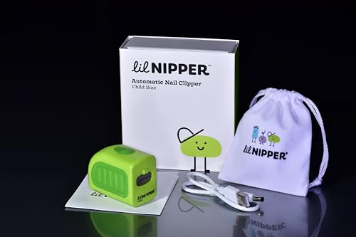Lil Nipper Electric Nail Clipper with Catcher for Kids, Children, Tweens - Safe and Easy to Use....
