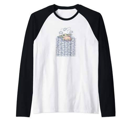 Grogu T-shirt Raglan Star Wars cadeau original pour anniversaire ou Noël