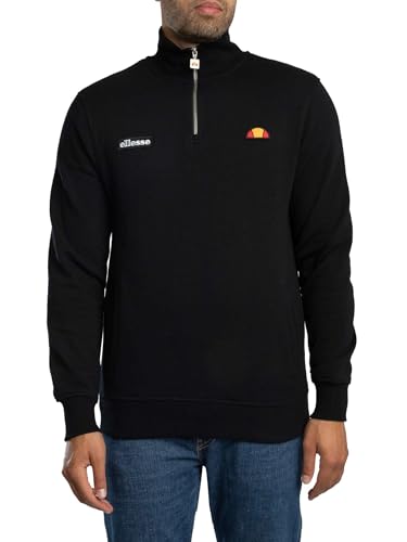 Ellesse Men's Pelegrini 1/4 Zip Sweatshirt, Black