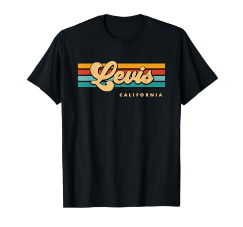 Vintage Sunset Stripes Levis, California T-Shirt