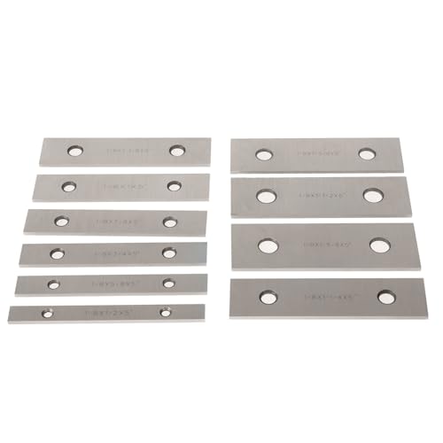 TJHSM 10 Pair 1/8 x 5 Machinist Parallel Block Tool Set 0.0002 Parallelism 1/2 to 1-5/8 Alloy Steel Precision Matched Parallel Bar