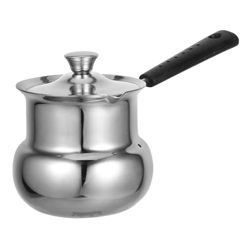 Cabilock Maceta De Acero Inoxidable Olla Sopa Pequeña Plata