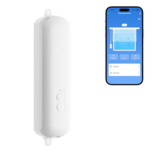 ORYZIC Roller Robot Blind/Shutter Robot Bluetooth Rechargeable Smart Bead Chain Blind Opener App Remote Control Timers & Schedules Easy DIY Install