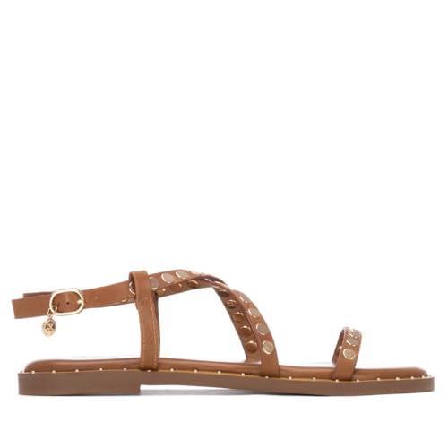 XTI   Sandalia Mujer Camel   Calzado Cómodo y Versátil   Moda casual   Modelo 14535702 (Talla 38)