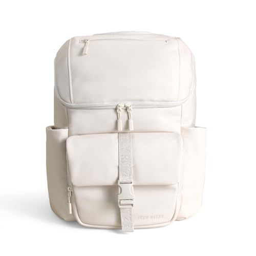 Itzy Ritzy Belong Bucket Backpack Lightweight Diaper Bag Backpack Featuring 16 Pockets Bucket Top Opening Stroller Straps & Changing Pad Organized and Stylish Everyday Family Backpack (Cream)