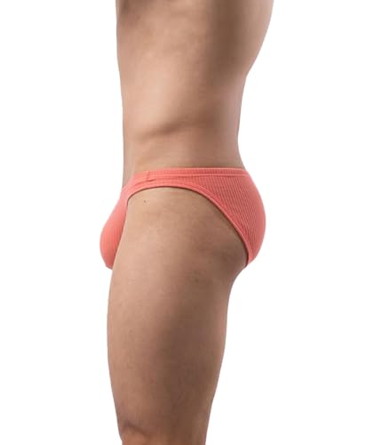 xxxiticat Men's Underwear with Pouch for Balls Low Waist Breathable Soft Sleep Lounge Lingerie Ribbed Briefs2