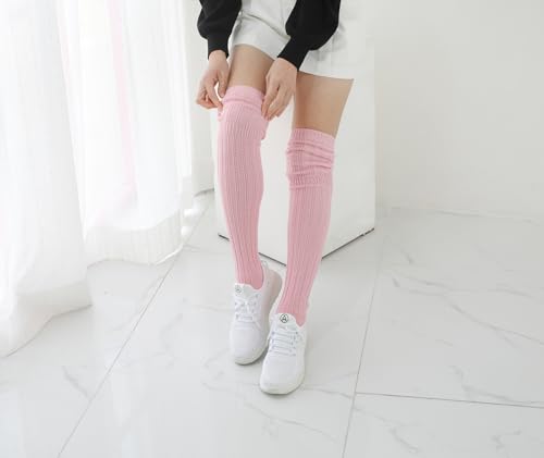 STYLEGAGA Winter Slouch Top Over The Knee High Knit Boot Socks3