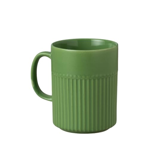 Image of Clay Craft Fine Ceramic Crimson Microwave Safe Coffee & Milk Mug, 350Ml, 1 Piece, Green, Mug for Coffee, Ideal for Gifting, Perfect for Home & Office
