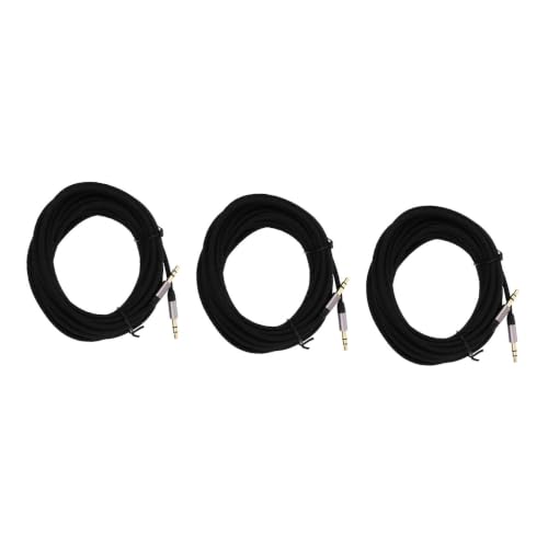 Cable de audio auxiliar Uonlytech de nylon trenzado resistente con conectores macho de precisión 6