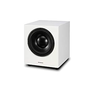 Wharfedale Subwoofer Attivo White Bass Reflex 20 Cm 70W Frontale Laccato