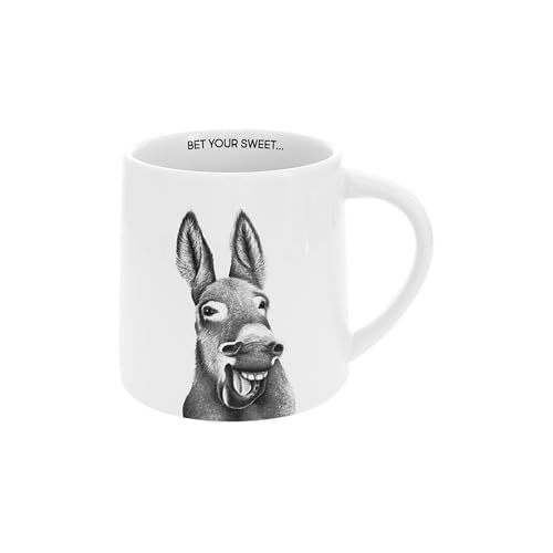 Mug de piedra 17 oz con diseño de burro miniatura 1