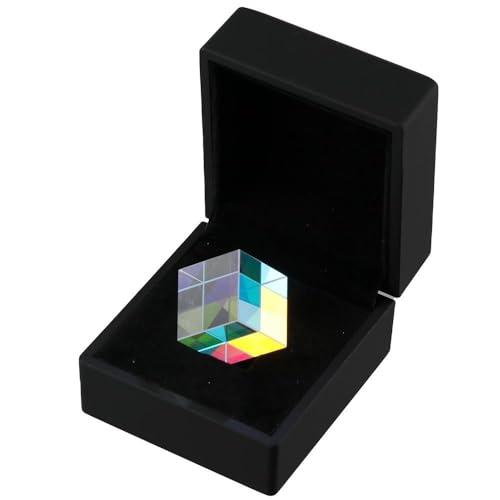 Image of FEIYING Optical Glass Small Optical Experiments Clear RGB Dispersion Prism with Storage Box Light Prism Physics and Decoration