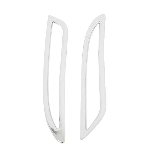 Obahdirry Para MODELO S 2017-2019 - Reflector trasero cromado para luz antiniebla cubierta de lámpara de luz antiniebla para coche, accesorios exteriores
