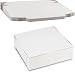 8" Length x 8" Width x 3" Height Tray Clay-Coated Kraft Paperboard Non-Window Lock Corner White Bakery Box by MT Products (Pack of 15)