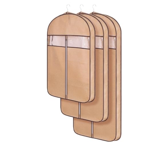 Clothes Cover 3 Pack Garment Bags for Travel Garment Bag Clothes Closet Storage Hanging Travel Suit Bags (Color : B, Size : 3 Pack)