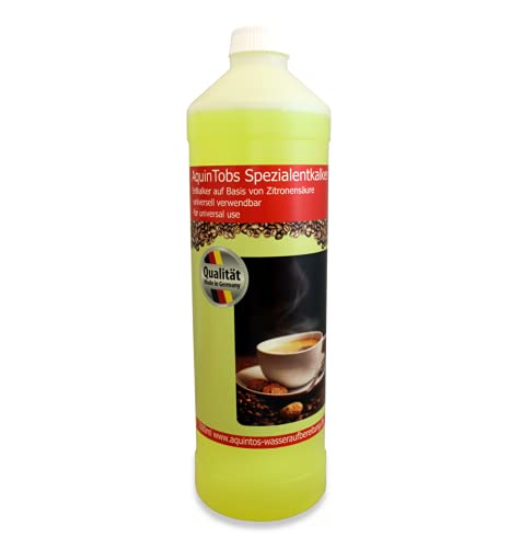 AquinTobs Spezialentkalker - 1000 ml - für Kaffemaschinen, Wasserkocher, Bügeleisen uvm. - universell einsetzbar - Made in Germany