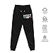 TEEMAD Italy Flag Italian Sweatpants Athletic Trousers Fashion Joggers Sweatpants with Pockets for Mens Black