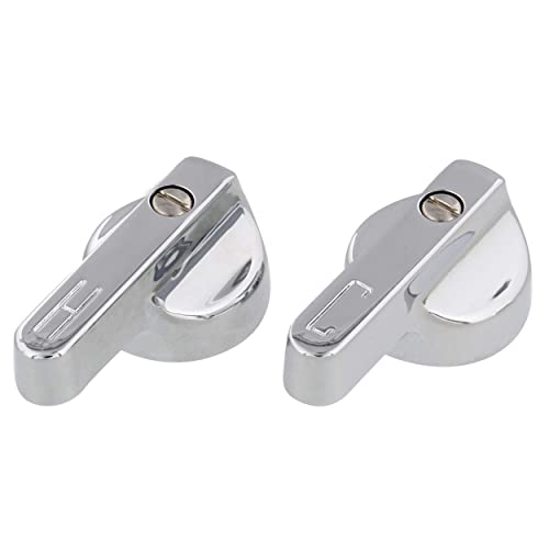 Empire Faucets Bathtub Faucet Handles - Chrome Replacement Bathtub Faucet Knobs - 17Pt Broach Metal Lever Shower Handles #TOP4