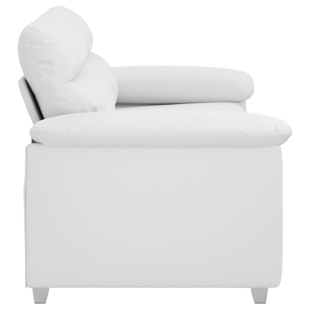 Hothingwell Sofa De 2 Plazas Blanco 160x81x84 Cm Piel Sintetica
