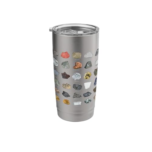 Ore Minerals Gemstones and Crystals Rock Collecting Stainless Steel Insulated Tumbler