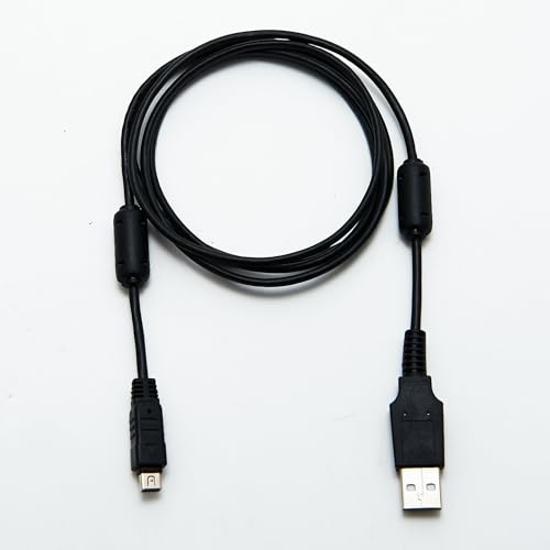 Olympus CB USB5 / CB USB6 Cable USB Lead Transferencia de imágenes/Cargador de batería Compatible con Olympus E 410 | 1m