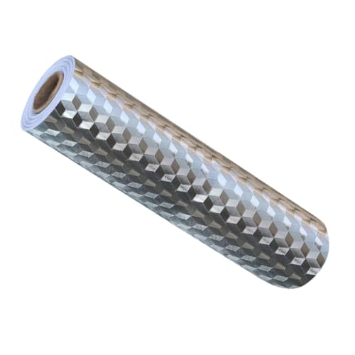 DRESSOOS Pegatina Removible Plata de Aluminio Armario para de Cocina al Resistente Aceite y Antisalpicaduras, Autoadhesiva de Cristal para Muebles y Puertas