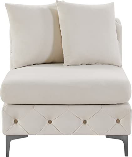 Sillón Modular Terciopelo Crema miniatura 7