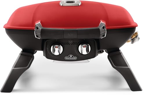 Napoleon Grills TQ285-RD-A Travelq 285 Portable Gas Grill, Red