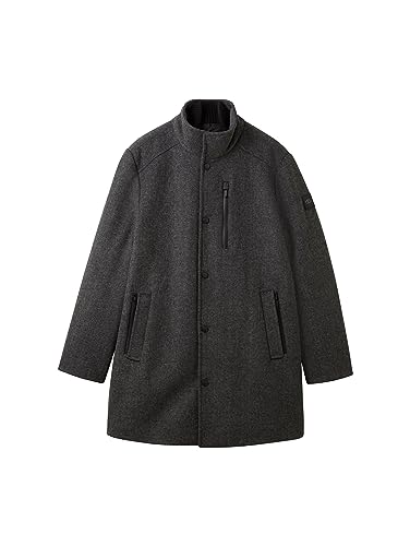 TOM TAILOR Herren 2-in-1 Wollmantel mit integrierter Innenjacke – Ansicht 4