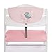 Hauck Cuscino Seggiolone Highchair Pad Deluxe - Cuscino da Seduta per Seggioloni in Legno Hauck Alpha+ e Beta+ - Facile da Fissare e da Lavare - Imbottitura Soffice - Rosa