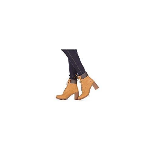 Image of Timberland Womens Allington Lace Up Casual Boots Ankle High Heel 3 inch & Up